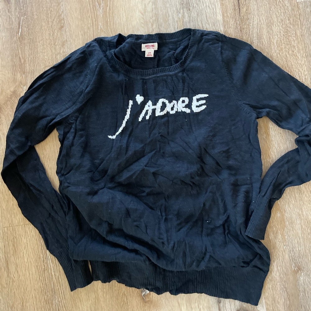 4/$15 Black Sweater